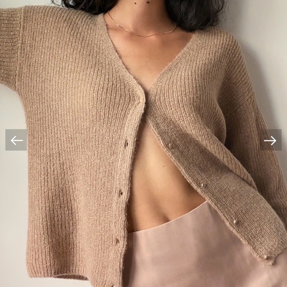 Aritzia Wilfred Front to Back Cardigan in Dusty Rose XS - Picture 2 of 9